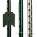 T-fence Post with Heavy Duty Feature, Made of Low Carbon Steel and Rail Steel
